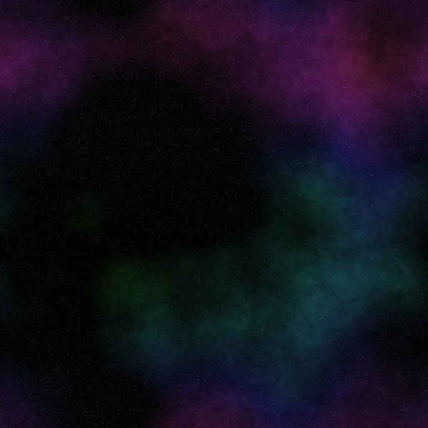 Безшовний візерунок простору з кольоровою туманністю — стокове фото