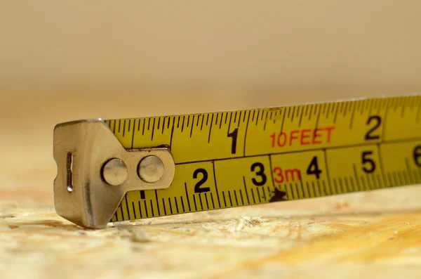 Detalhe do medidor de construção — Fotografia de Stock