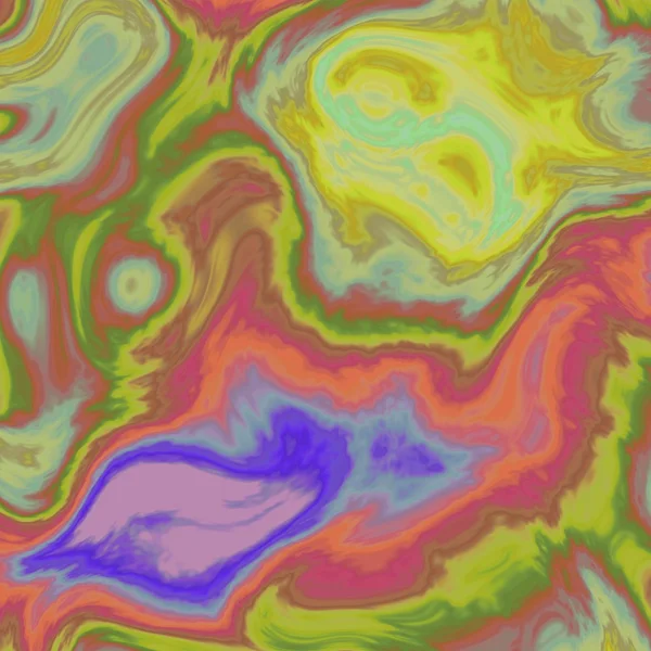 Óleo abstrato vermelho, azul e verde fractal — Fotografia de Stock