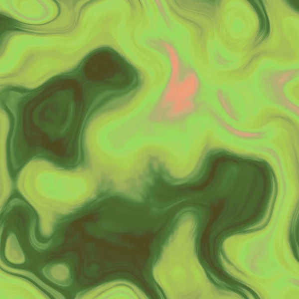Green abstract oil fractal — Stock Photo, Image