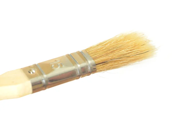 Small paint brush on a white background — Stock Photo, Image