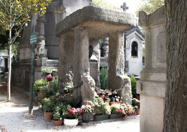 Allan Kardec 'in Paris' teki Pere Lachaise mezarlığındaki mezarı.