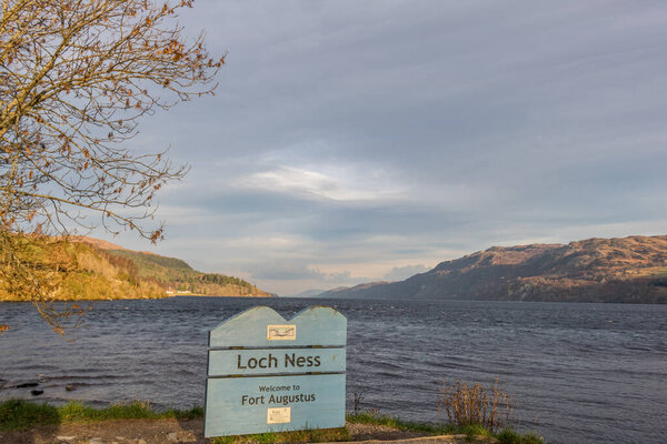 View of Loch Ness in Fort Augustus, Scotland