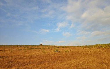 Sabah vakti yüksek dağ. Güzel doğal manzara