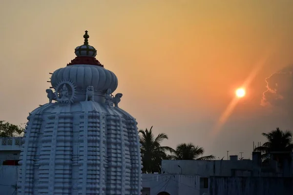 Turisták Látogatása Híres Századi Naptemplom Arasavalli Srikakulam — Stock Fotó