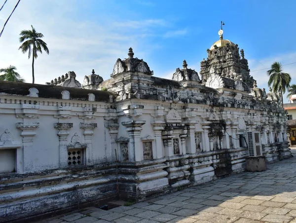 Gyönyörű Kilátás Színes Gopura Hindu Templom Srolalu Andhra Pradesh Dél — Stock Fotó