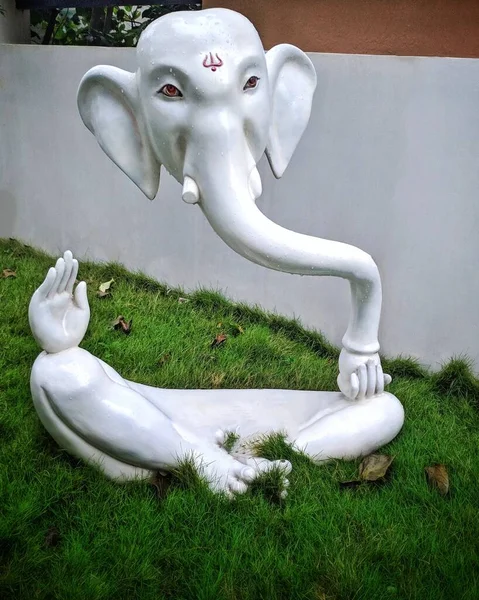 Incienso Agarbatti Pega Frente Señor Vinayaka Ganesha Mientras Adora Durante — Foto de Stock