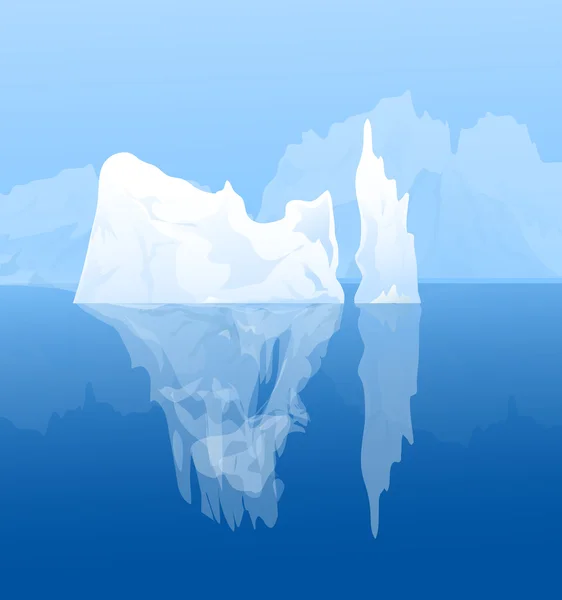 Beauty of Iceberg — Stock Vector