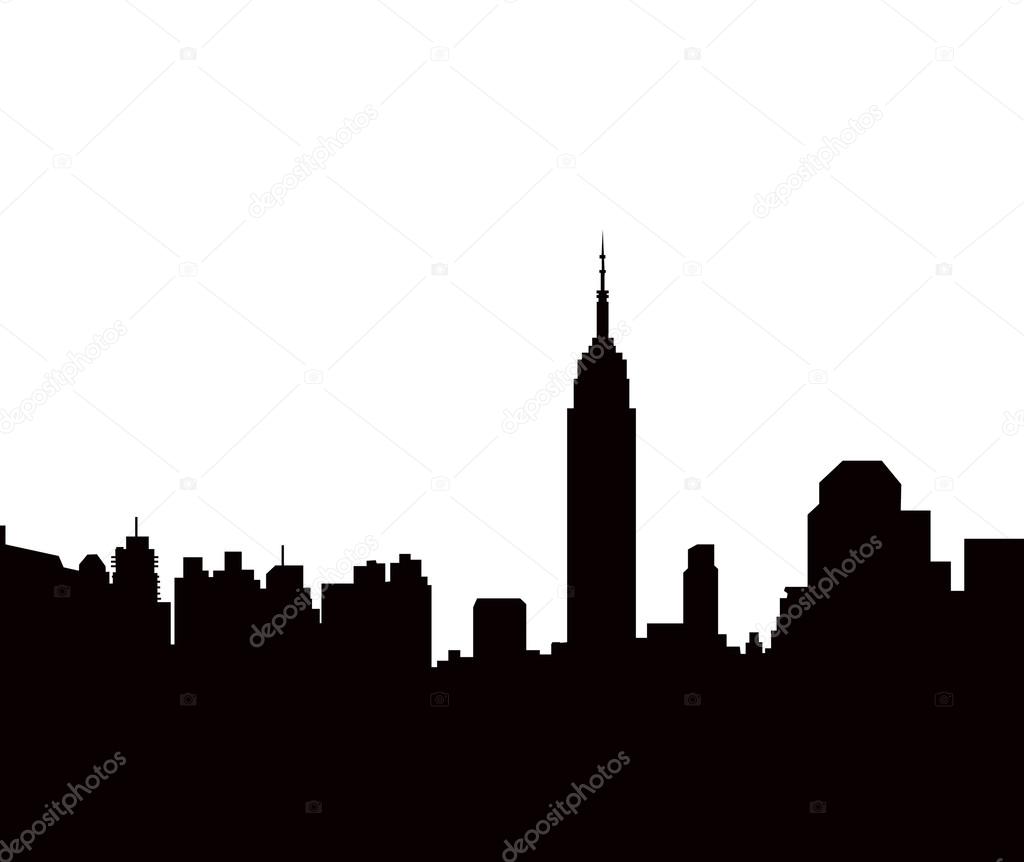 New York morning skyline
