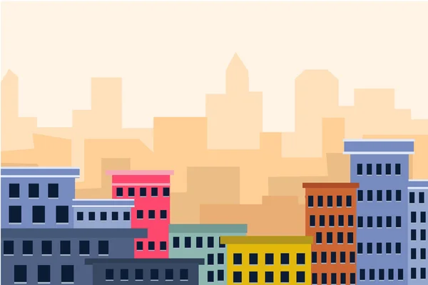 Skyline ville moderne — Image vectorielle