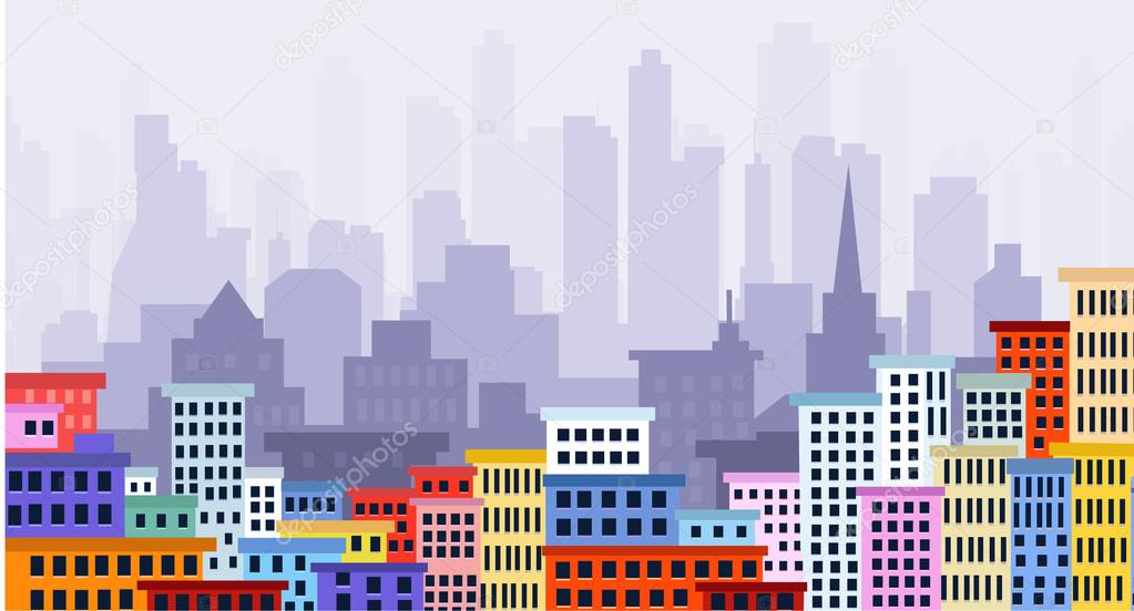 Beauty of Colorful Cityscape