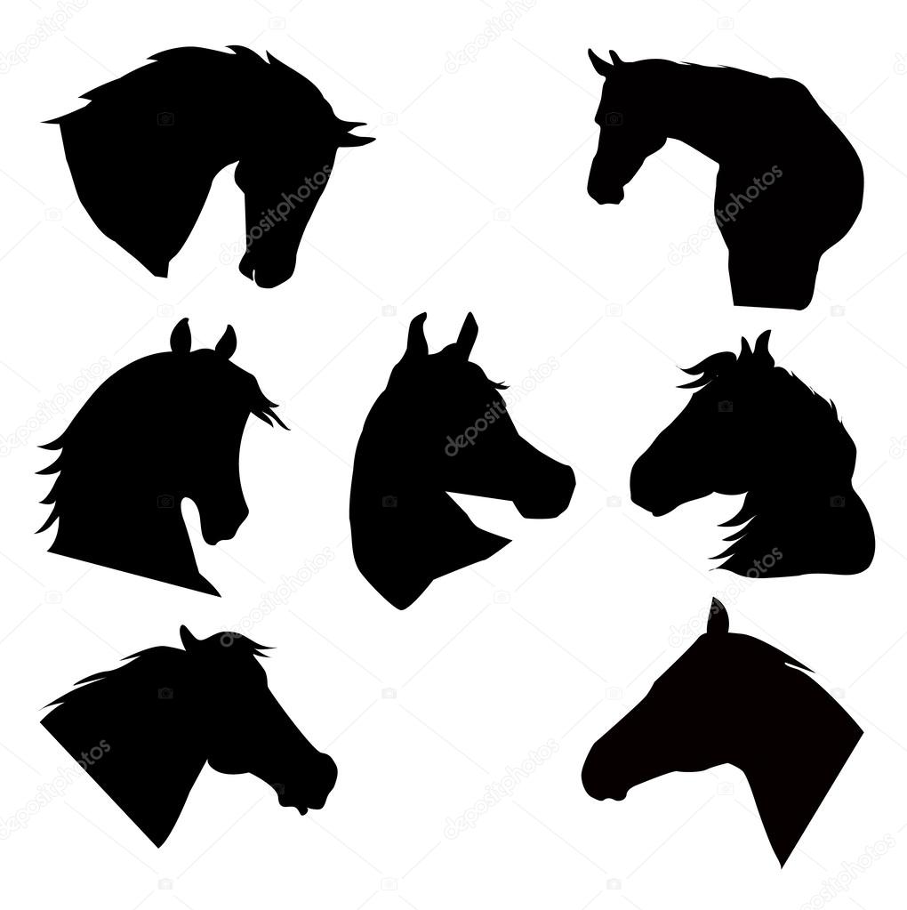 ᐈ Silhouette Of Horse Stock Images Royalty Free Horse Head Silhouette Cliparts Download On Depositphotos