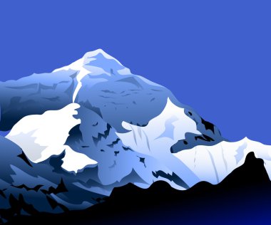 Mount Everest - vector vector Mount Everest - vector vector