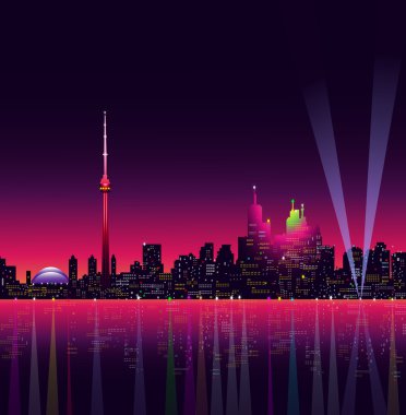 Toronto adlı gece-vektör