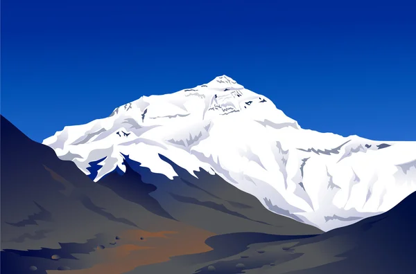 Mount Everest-vector — Stockvector