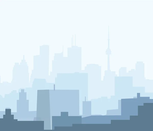 Торонто по утрам — стоковый вектор