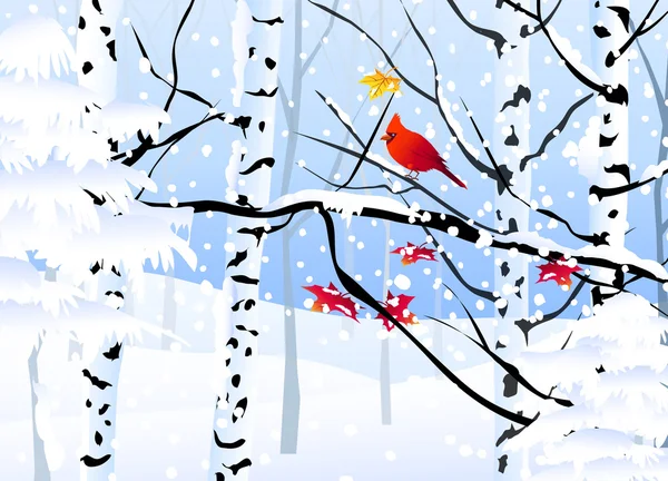 Winterlandschap — Stockvector