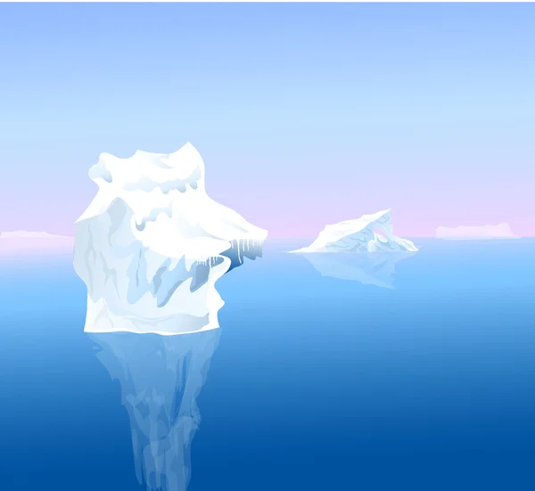 Belleza de Iceberg-Vector — Vector de stock