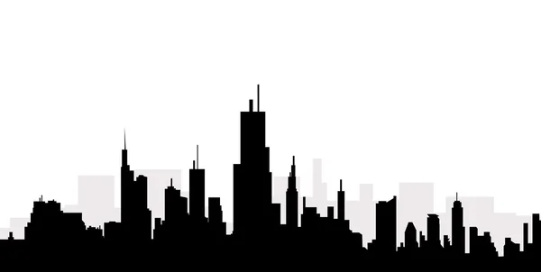 Cityscape Silhouette-Vector — Stock Vector