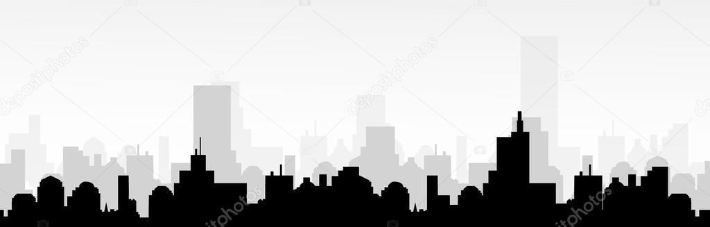 Cityscape Silhouette-Vector