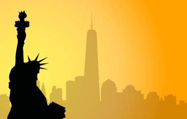 new York'ta & Özgürlük heykeli