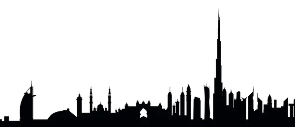 Dubai skyline — Stock Vector