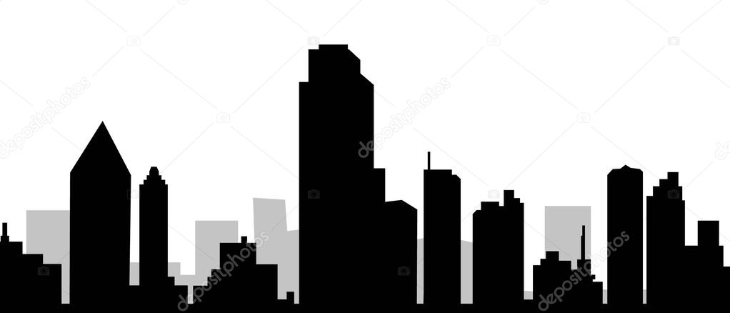 City skyline is a vector illustration.