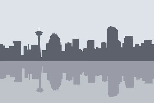 Calgary city skyline — Stock Vector