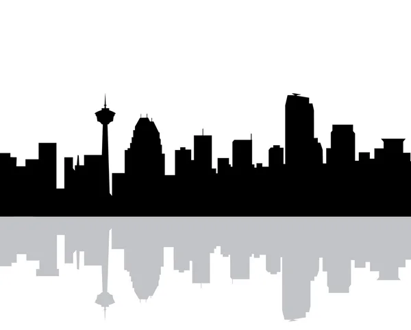 Calgary Morning Skyline — Stock Vector