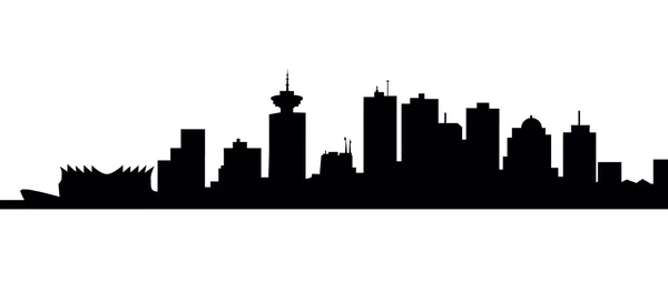 Vancouver skyline-Vector — Stock Vector