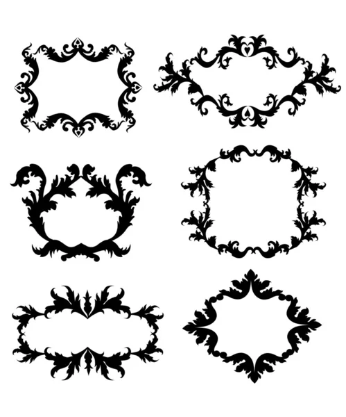 Style Vintage Floral Frame-Vector — Image vectorielle