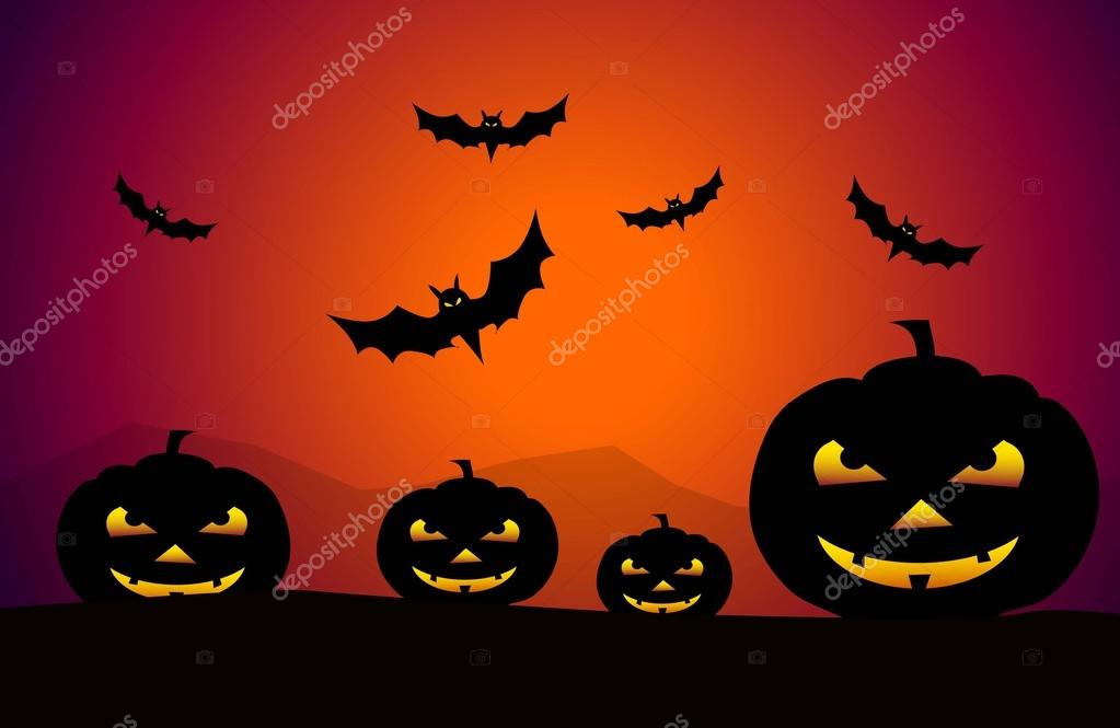 Horror Halloween Background is a vector illustration.