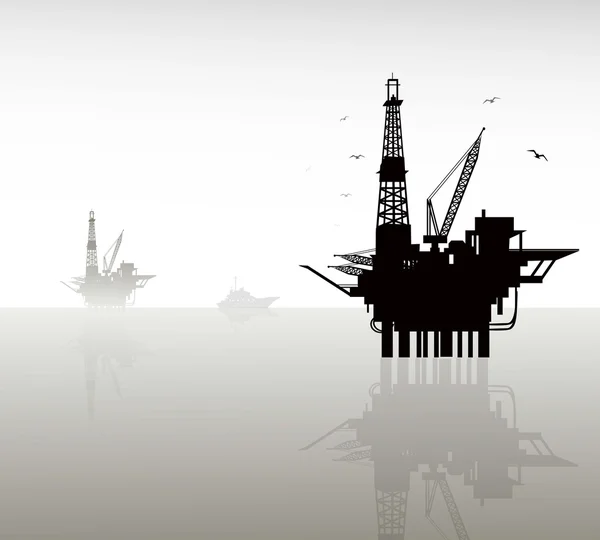 Πετρελαίου εξέδρας-διάνυσμα — Διανυσματικό Αρχείο