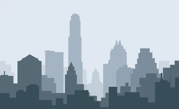 Austin Texas sabah manzarası-vektör