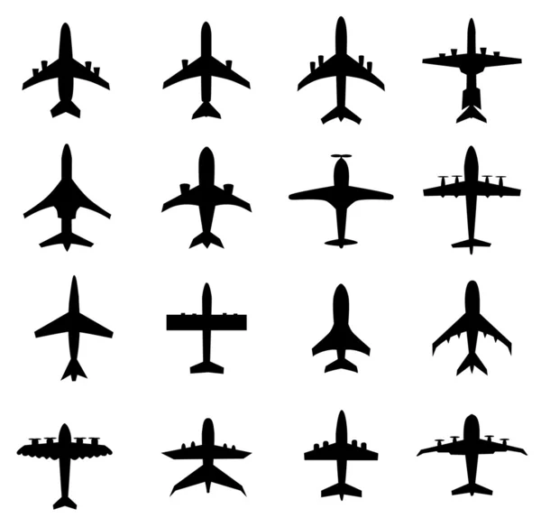 Avion de formes différentes — Image vectorielle