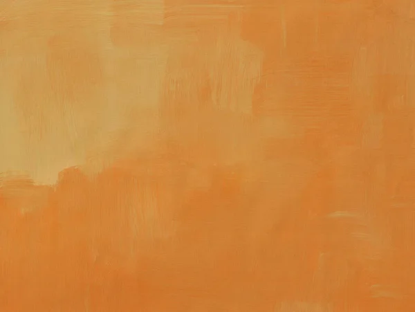 Fond Art Abstrait Orange Clair Peinture Acrylique Avec Touches Pinceau — Photo