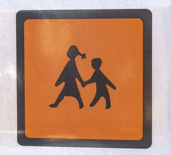 Zbliżenie Znaku Autobusie Szkolnym Dla Dzieci Niemczech — Zdjęcie stockowe