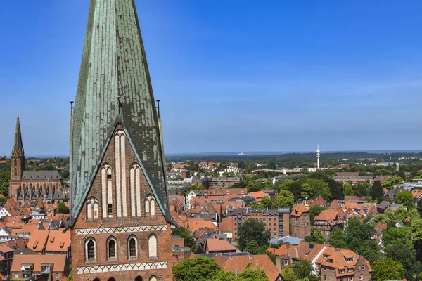 Lueneburg Tyskland Juni 2018 Utsikt Från Det Gamla Vattentornet Den — Stockfoto