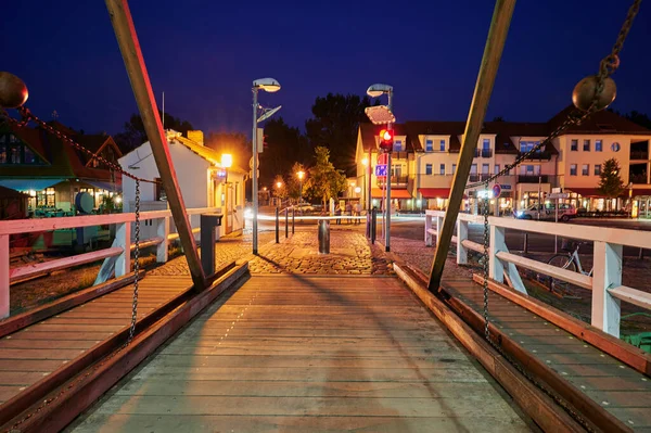 Greifswald Germany August 2020 View Greifswald Sailing Harbor Historic Bascule — Stock Photo, Image