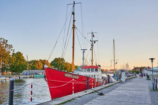 Greifswald August 2020 Blick Auf Den Greifswalder Segelhafen Ryck — Stockfoto