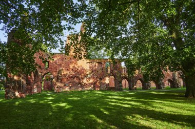 Almanya 'nın Greifswald kentindeki bir halk parkındaki ortaçağ manastırı yıkıldı..