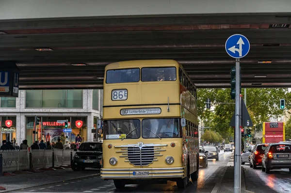 Berlino Germania Ottobre 2019 Autobus Storico Utilizzato Nei Trasporti Pubblici — Foto Stock