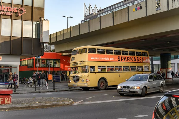 Berlino Germania Ottobre 2019 Autobus Storico Utilizzato Nei Trasporti Pubblici — Foto Stock
