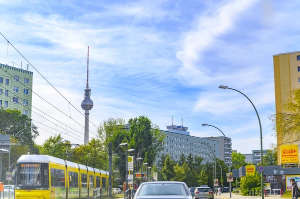 Berlín Alemania Septiembre 2019 Paisaje Urbano Desde Centro Berlín Con — Foto de Stock