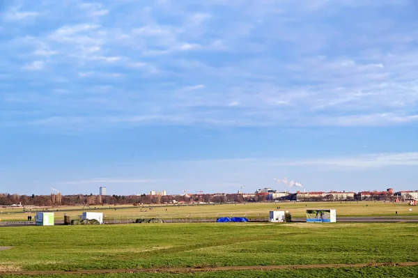 Berlin Dezember 2019 Blick Über Das Gelände Des Ehemaligen Flughafens — Stockfoto