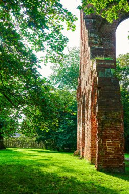 Almanya 'nın Greifswald kentindeki bir halk parkındaki ortaçağ manastırı yıkıldı..
