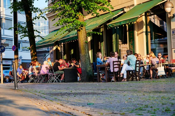 Berlin Deutschland Juni 2019 Szene Auf Dem Berühmten Hackeschen Markt — Stockfoto