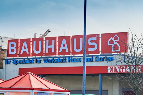 Berlin Germany January 2021 Large Sign Hardware Store Germany — Stock Photo, Image