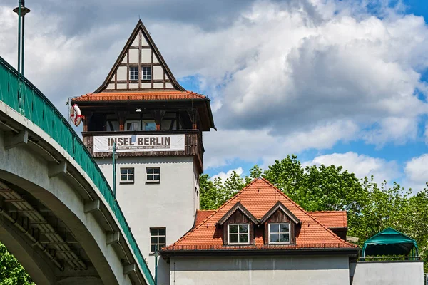 Berlin Germany May 2021 Historic Abbey Bridge Insel Der Jugend — Stok fotoğraf