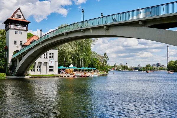 Берлін Німеччина Травня 2021 Історичний Аббатський Міст Інсел Дер Юдженд — стокове фото